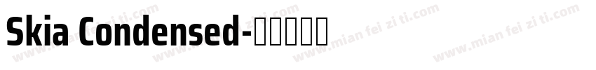 Skia Condensed字体转换